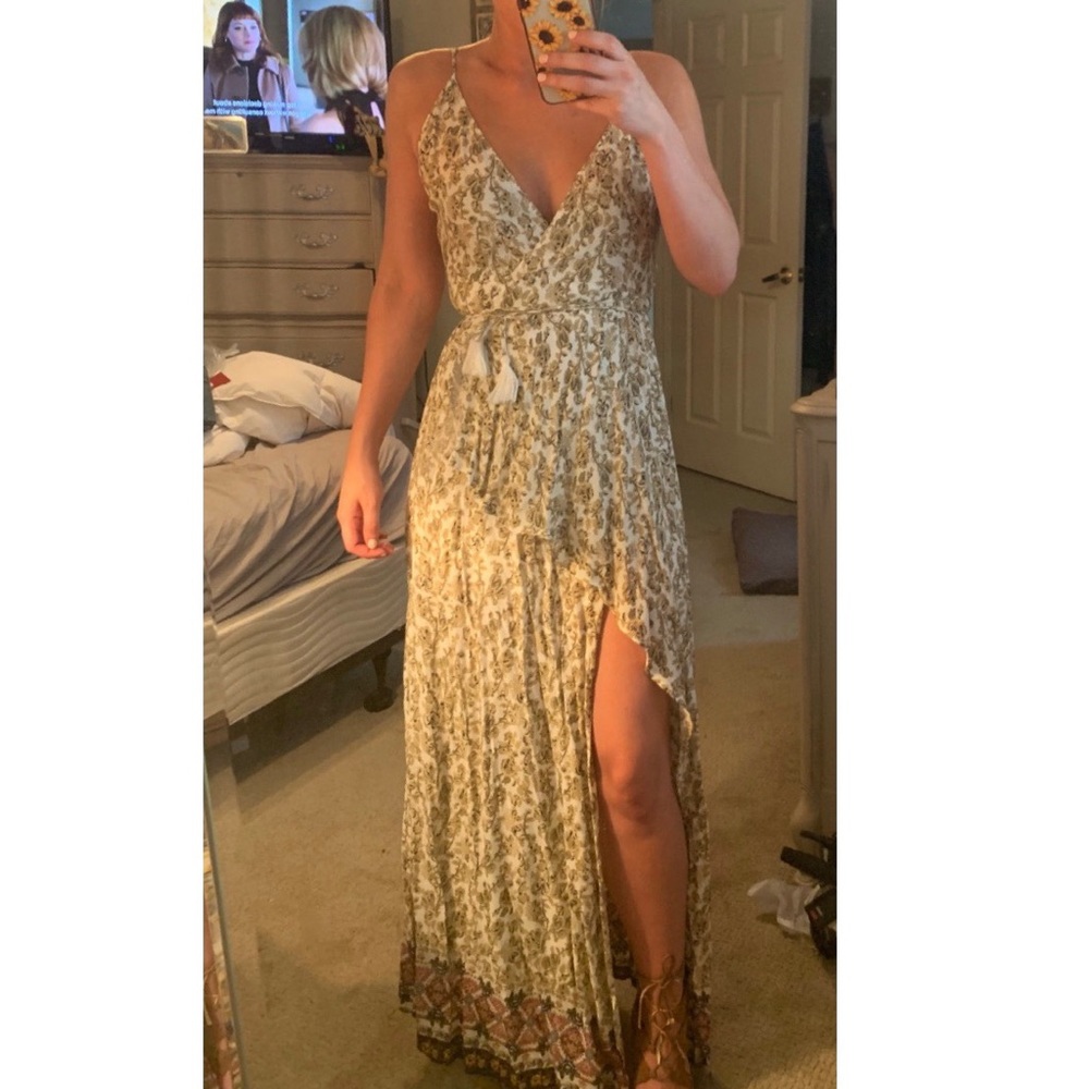Wrap maxi dress, only worn once!